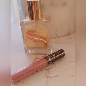 Tom ford Soleil Blanc oil & Sephora cream lipstick